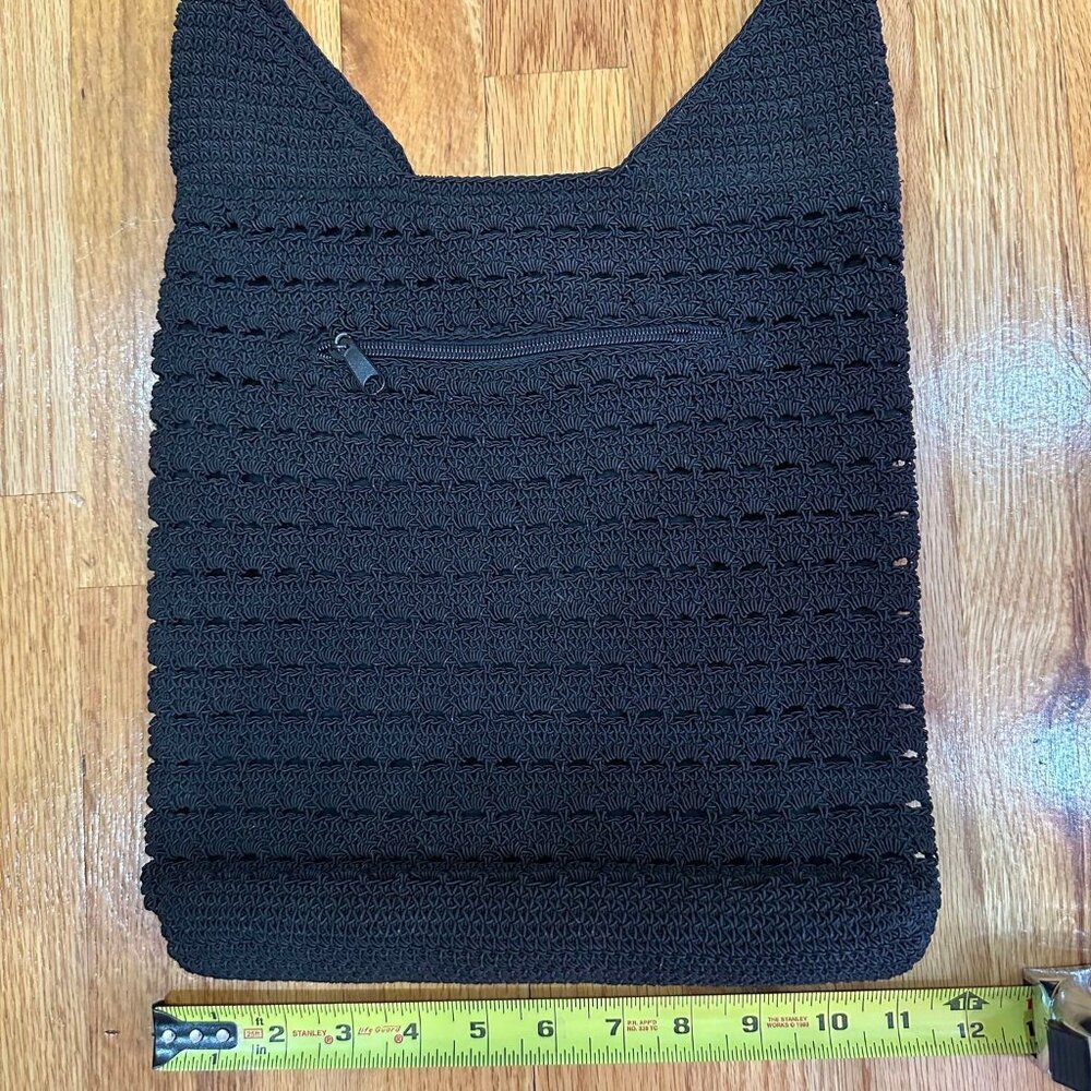NWOT! Black crochet crossbody bag